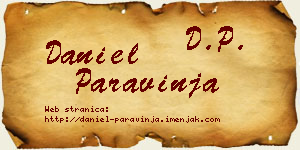 Daniel Paravinja vizit kartica